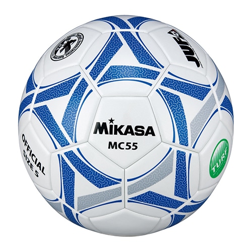 ミカサ サッカー5号 大学試合球 貼り 白青 NS ホワイト×ブルー サッカーボール