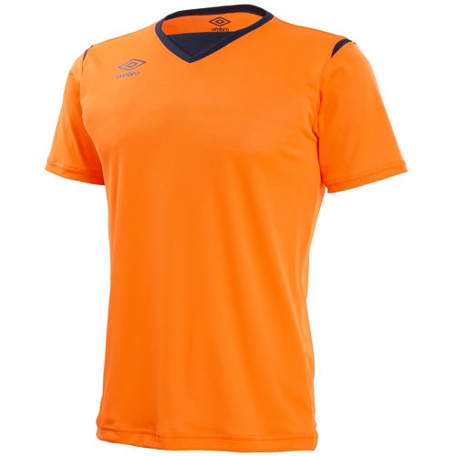 アンブロ 半袖ゲームシャツ オレンジ サッカーウェア
