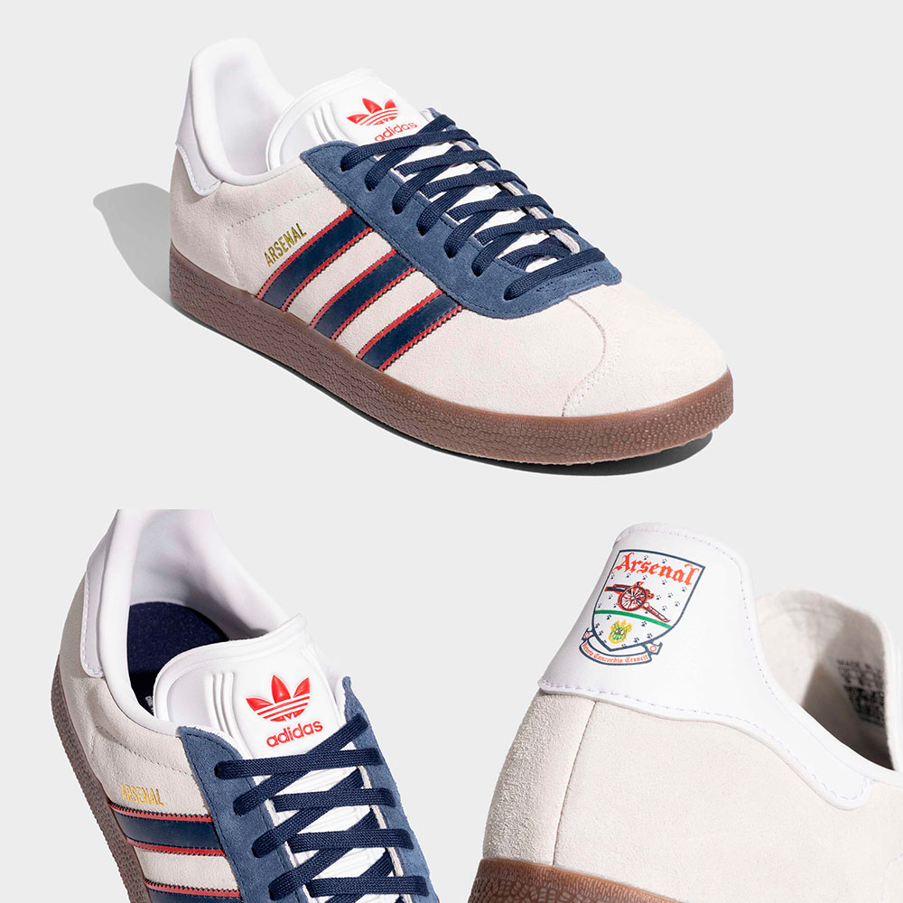 アディダス「GAZELLE アーセナル」